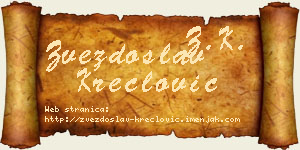 Zvezdoslav Kreclović vizit kartica